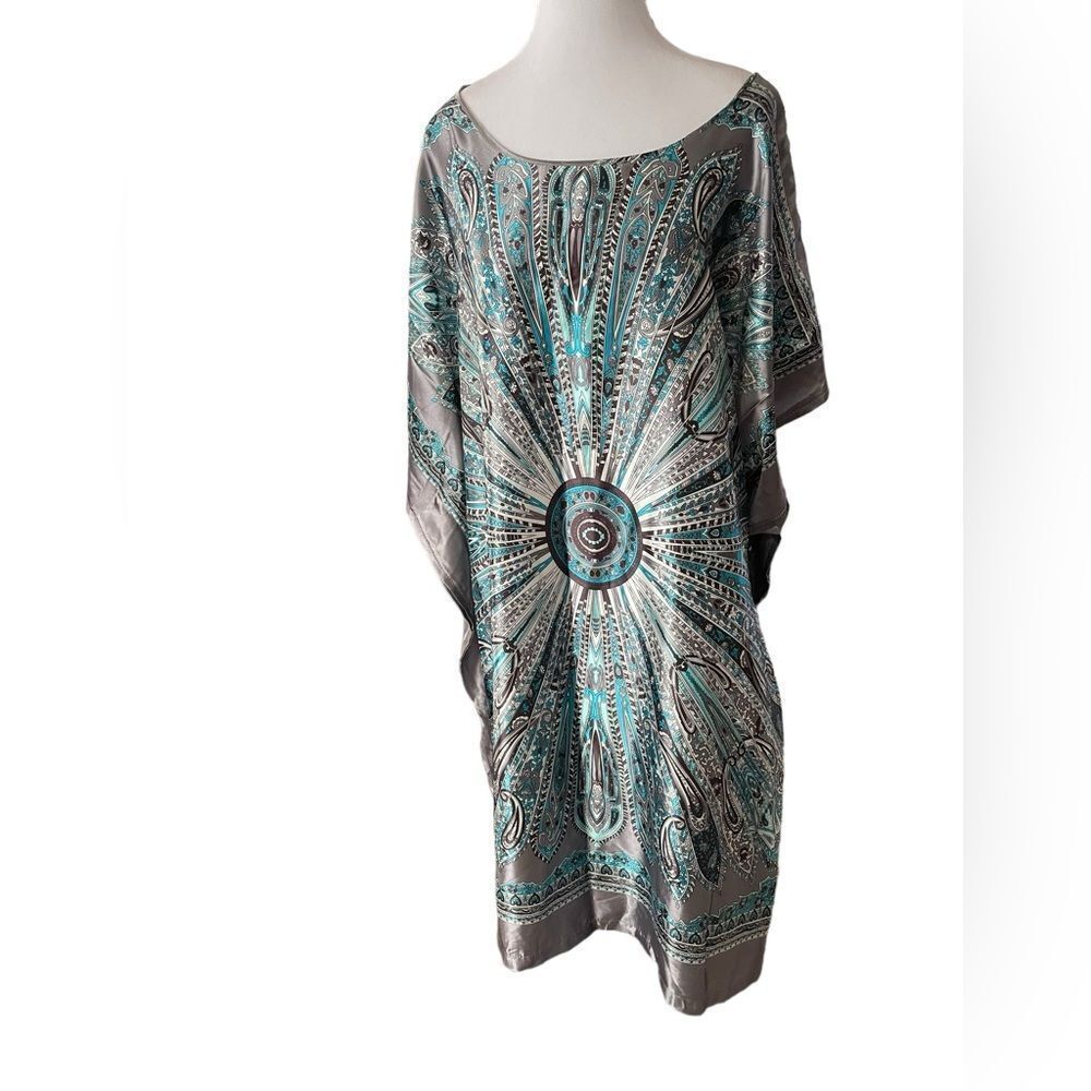 SILK TUNIC TOP, BEACH COVERUP, or MINI DRESS